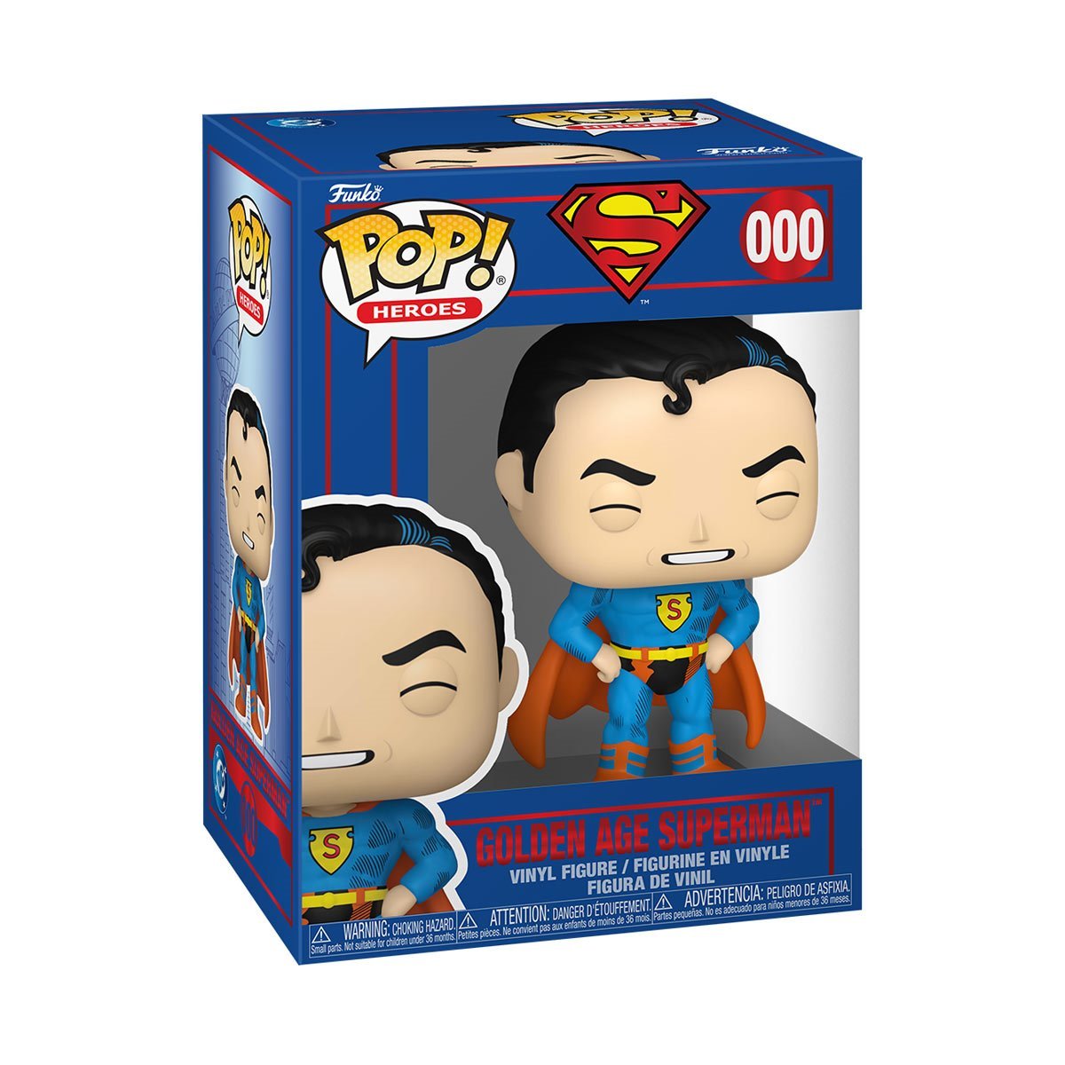 Pop Heroes Shield Thru The Ages Superman 38 Figure