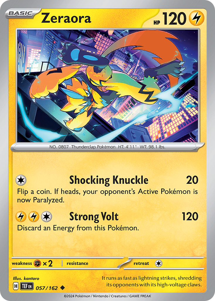 Zeraora - 057/162 - Reverse Holofoil