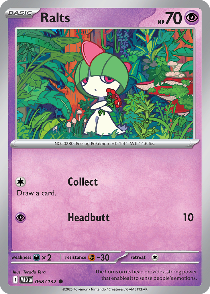 Ralts - 058/132 - Reverse Holofoil