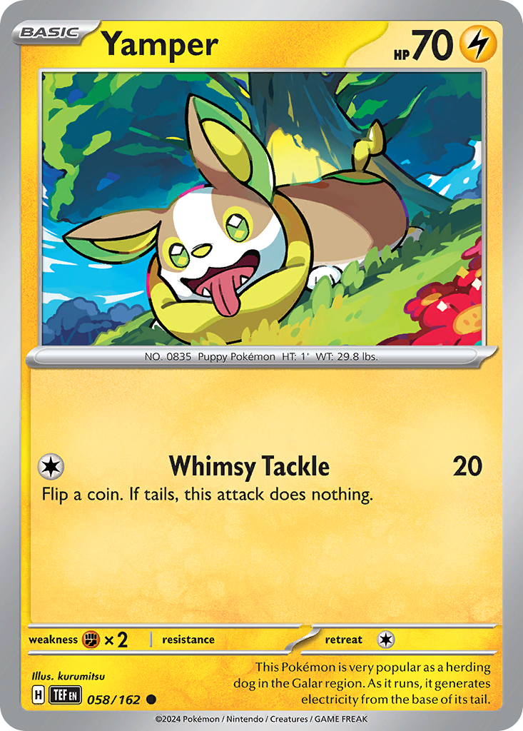 Yamper - 058/162 - Reverse Holofoil