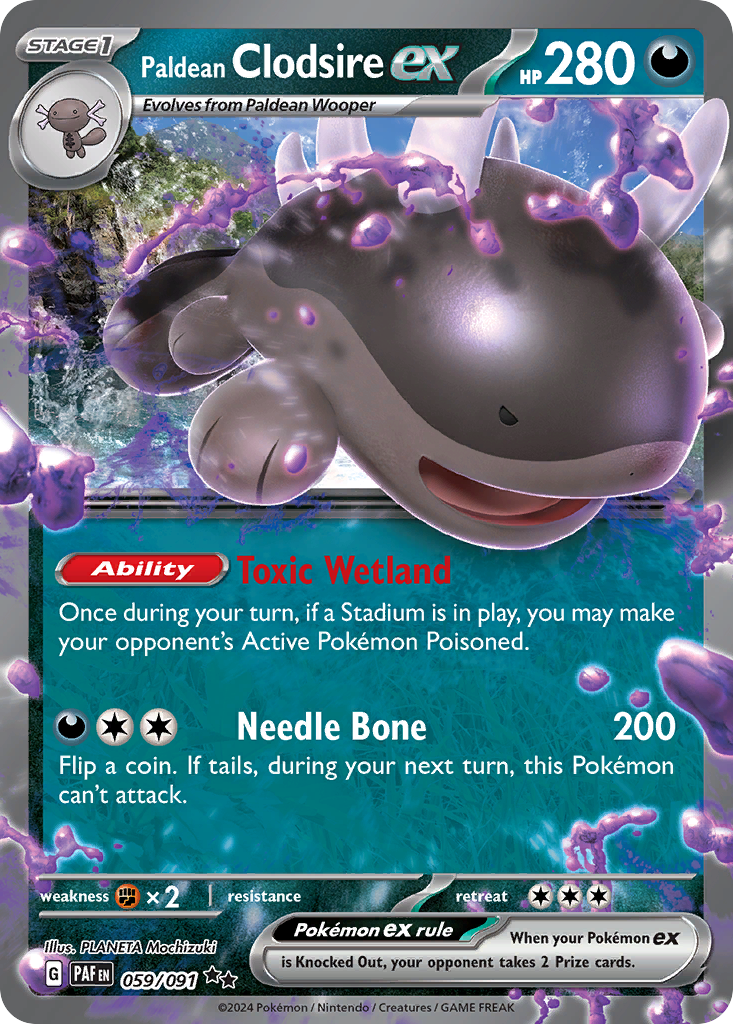 Paldean Clodsire ex  - 059/091