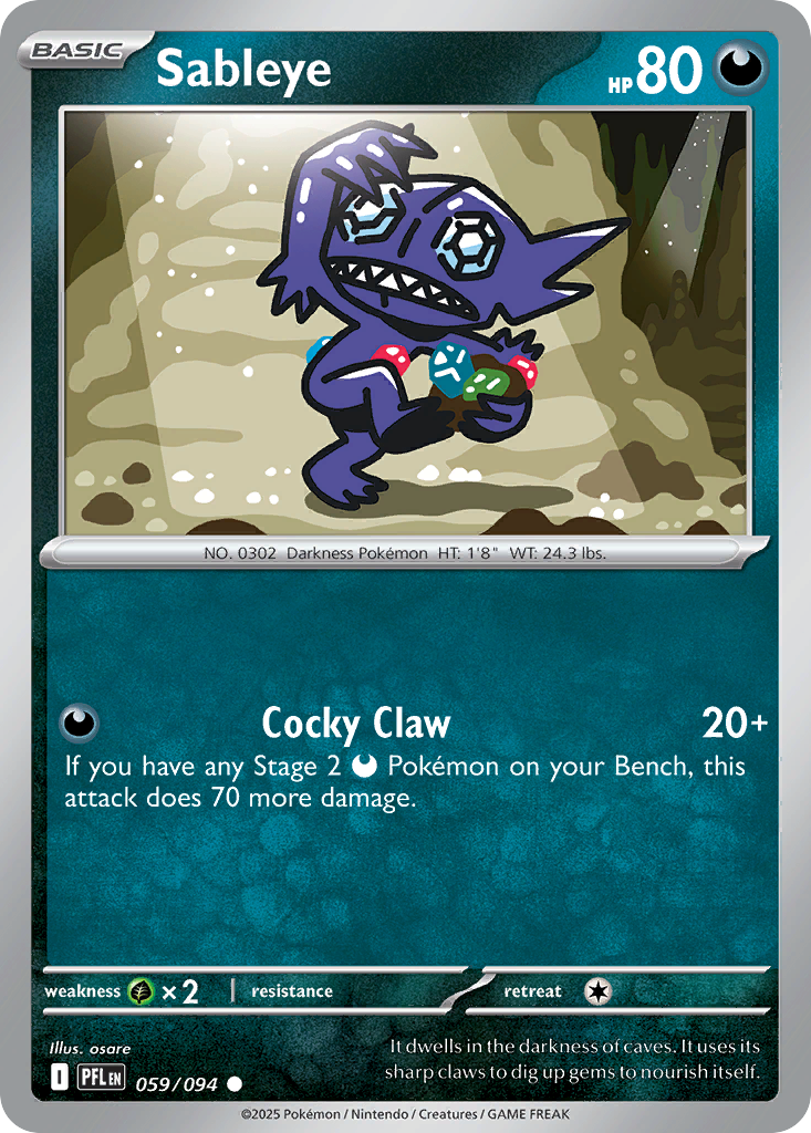 Sableye - 059/094 - Reverse Holofoil
