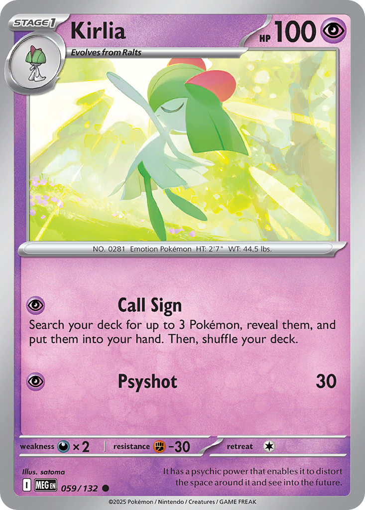 Kirlia - 059/132 - Reverse Holofoil