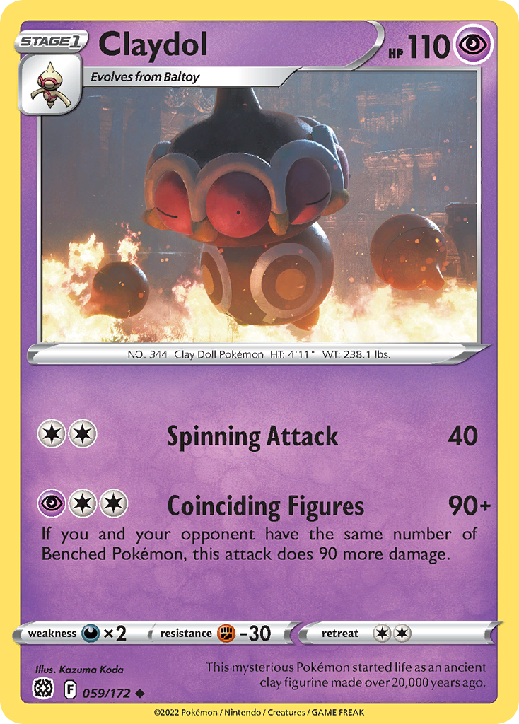 Claydol - 059/172 - Reverse Holofoil