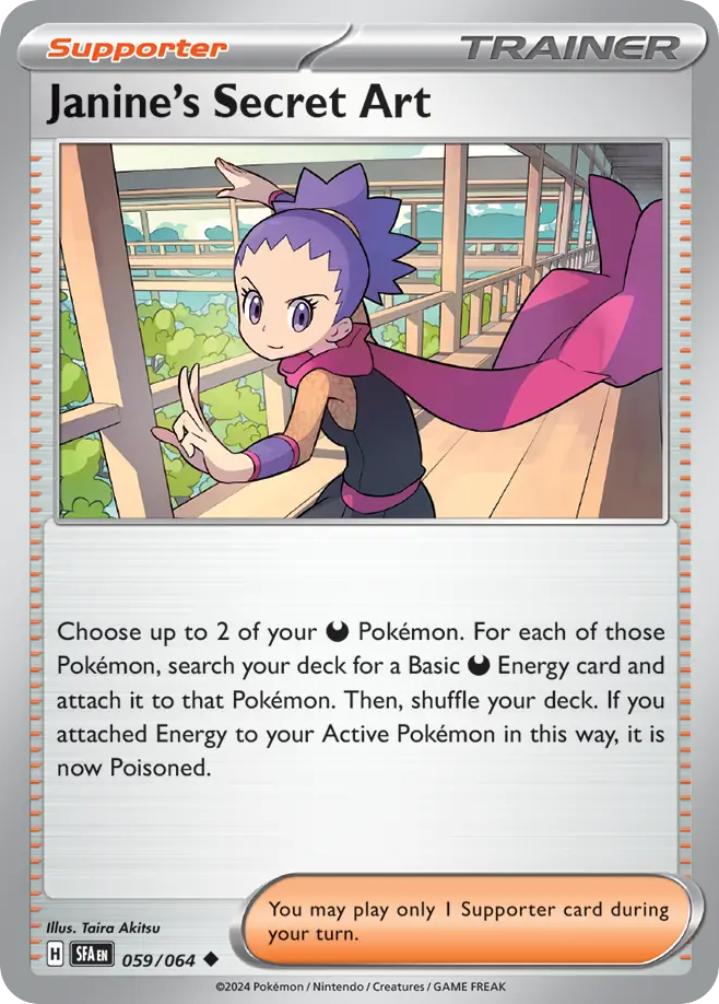 Janine's Secret Art  - 059/064 - Reverse Holofoil