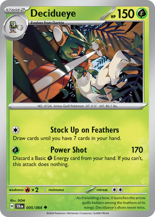 Decidueye - 005/064 - Reverse Holofoil