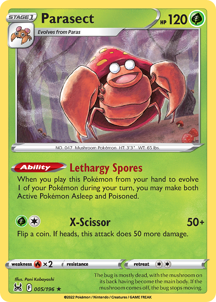 Parasect - 005/196 - Reverse Holofoil