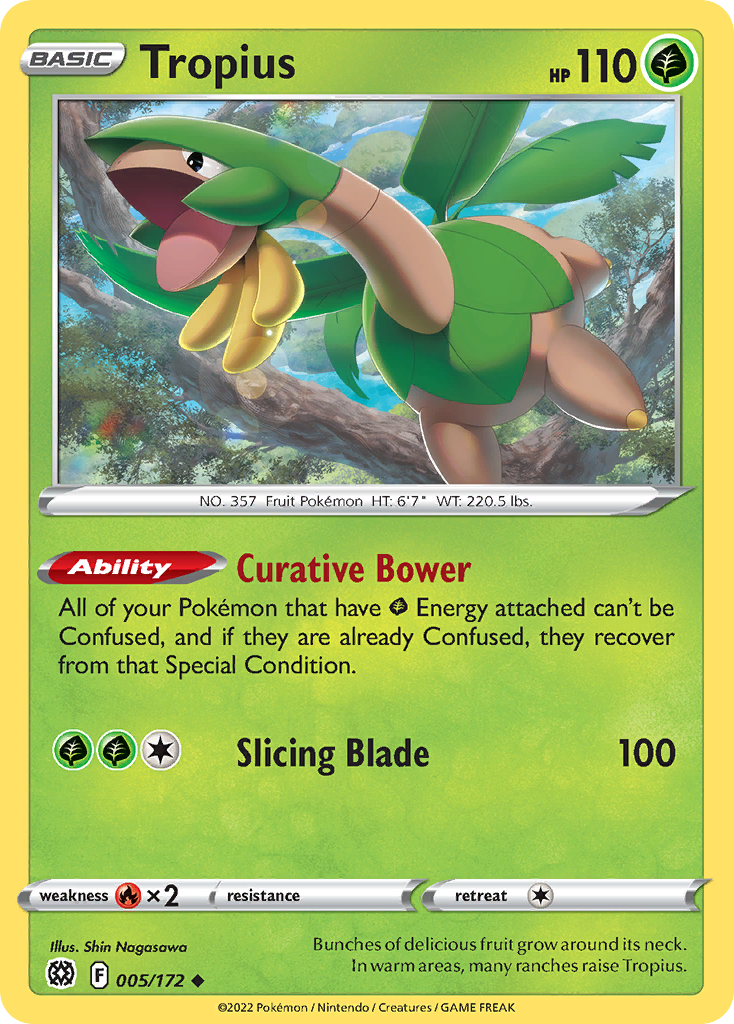 Tropius - 005/172 - Reverse Holofoil