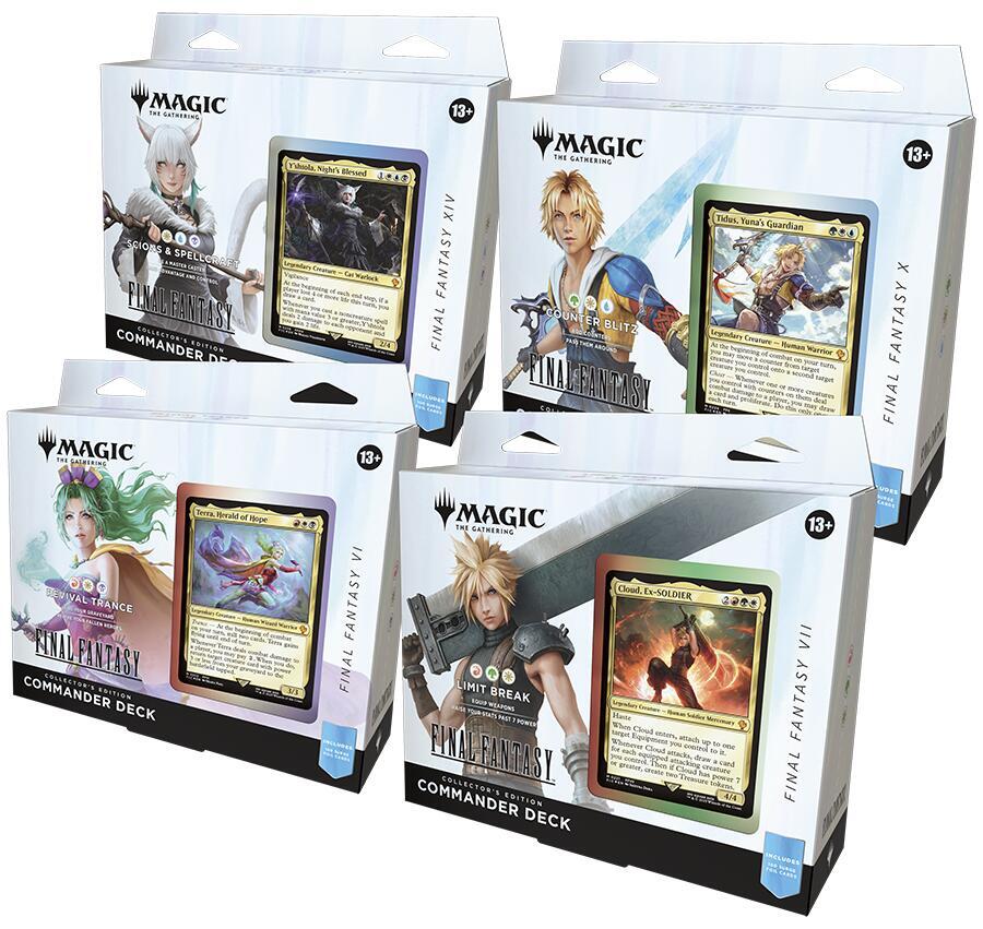 Magic: The Gathering - FINAL FANTASY Collector Commander Deck Display (4 Decks)
