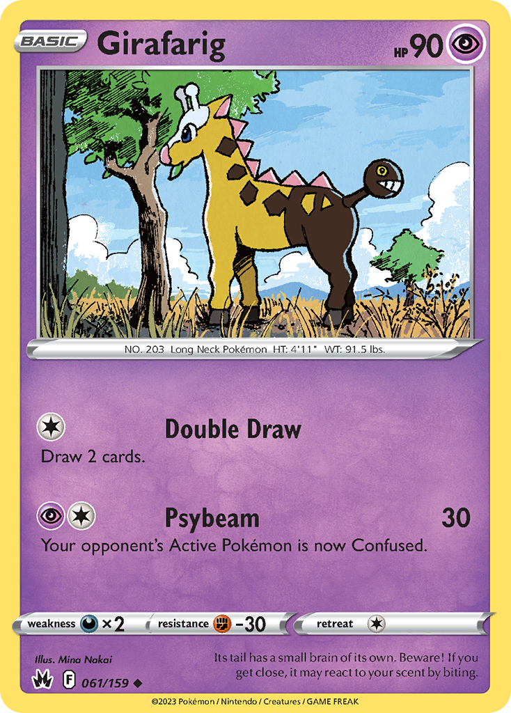 Girafarig - 061/159 - Reverse Holofoil