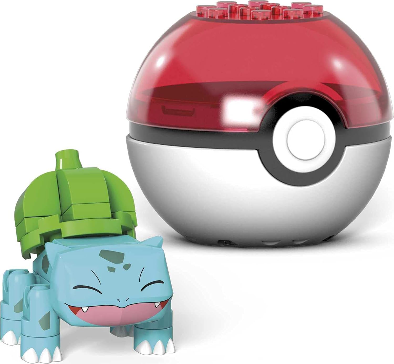 Mega Construx: Pokémon Evergreen Poke Ball - Bulbasaur (Eyes Closed)