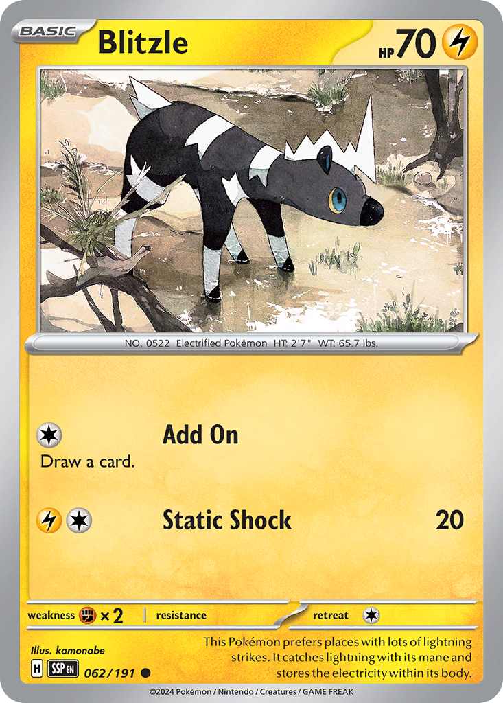 Blitzle - 062/191 - Reverse Holofoil
