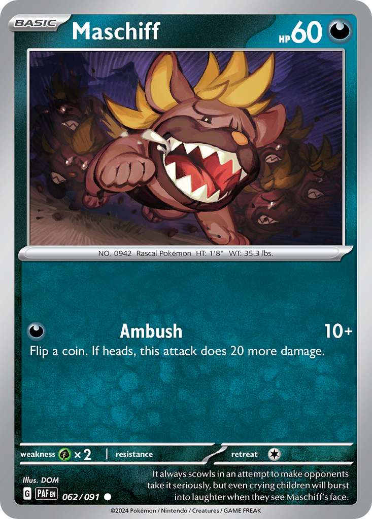 Maschiff - 062/091 - Reverse Holofoil