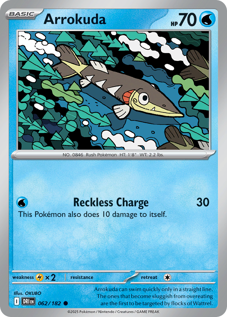 Arrokuda - 062/182 - Reverse Holofoil