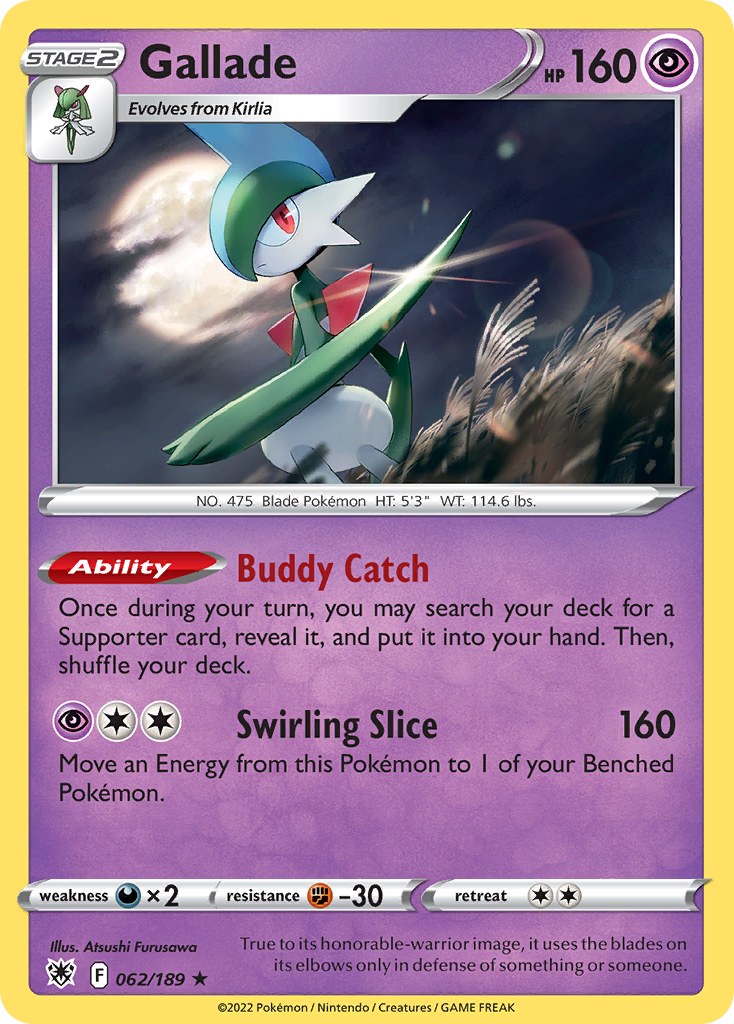 Gallade - 062/189 - Reverse Holofoil