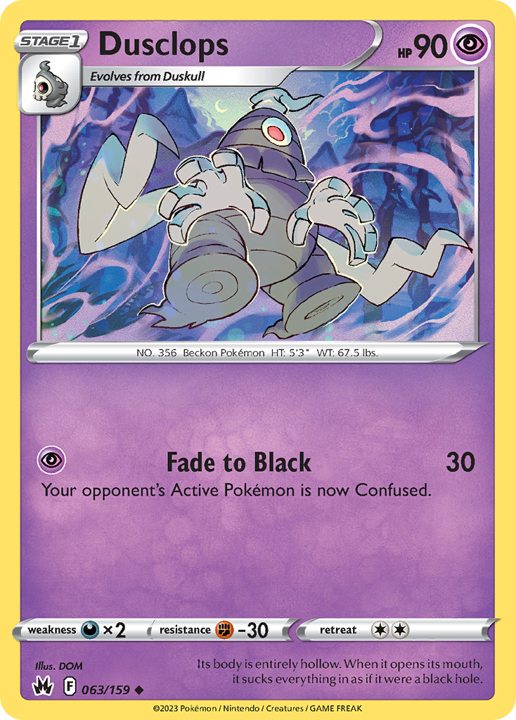 Dusclops - 063/159 - Reverse Holofoil