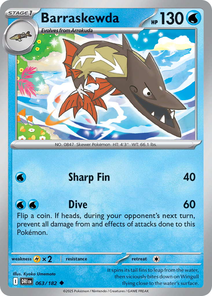 Barraskewda - 063/182 - Reverse Holofoil