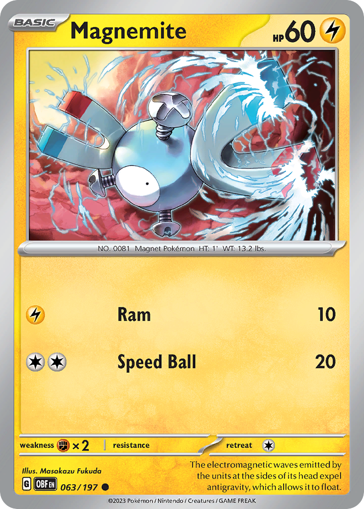 Magnemite - 063/197 - Reverse Holofoil