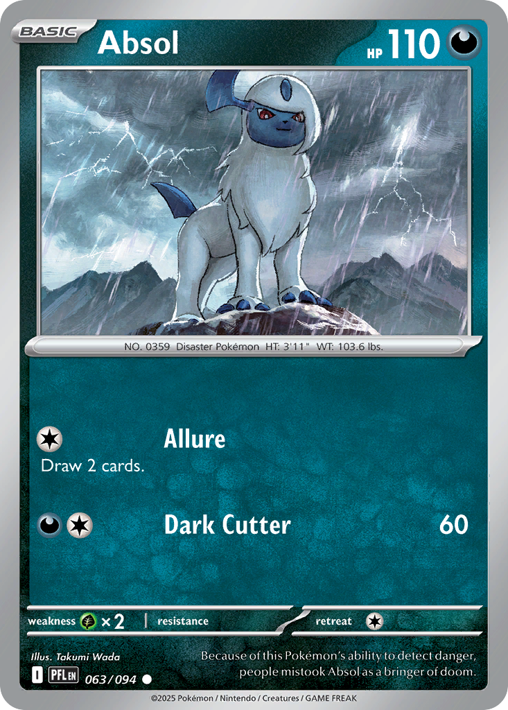 Absol - 063/094 - Reverse Holofoil