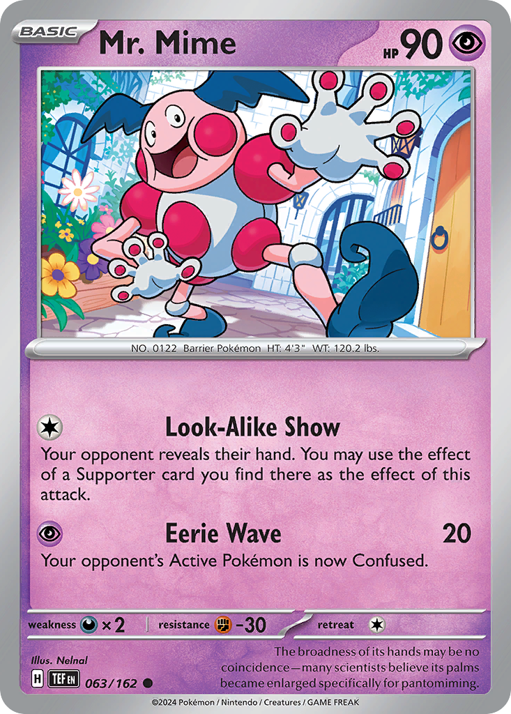 Mr. Mime - 063/162 - Reverse Holofoil