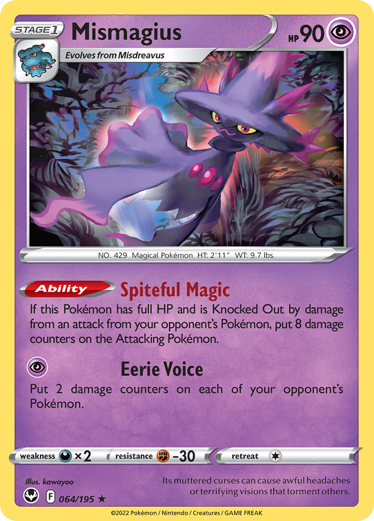Mismagius - 064/195 - Reverse Holofoil