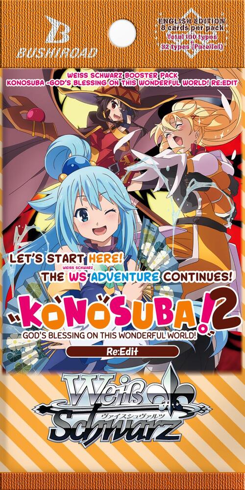 Weiss Schwarz: Konosuba God's Blessing on this Wonderful World Re: Edit Booster pack