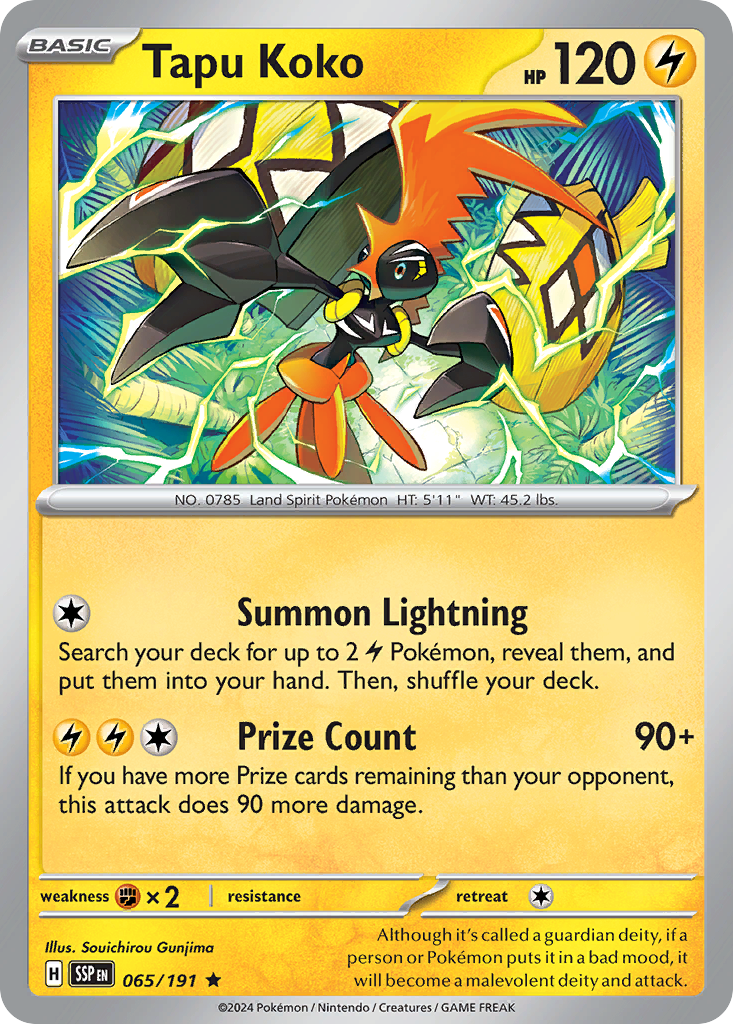 Tapu Koko - 065/191 - Reverse Holofoil