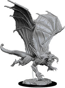 Dungeons & Dragons: Nolzur's Marvelous Unpainted Miniatures - W08 Young Black Dragon