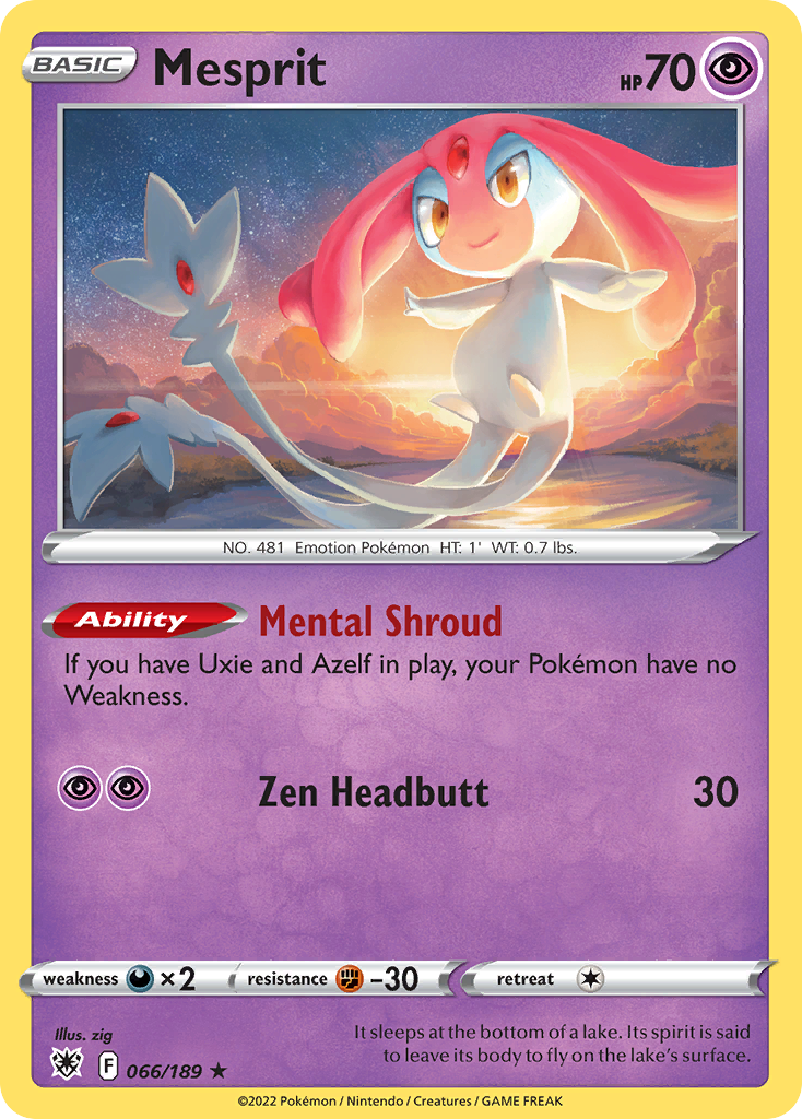 Mesprit - 066/189 - Reverse Holofoil