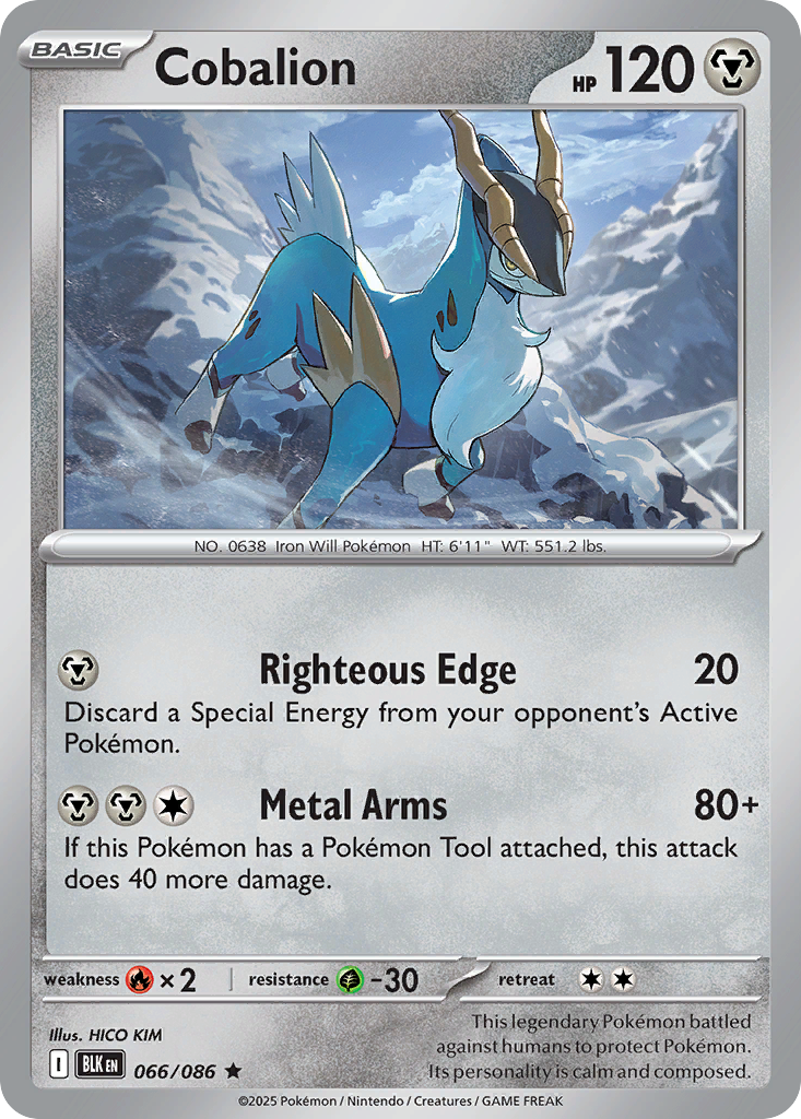 Cobalion - 066/086 - Reverse Holofoil