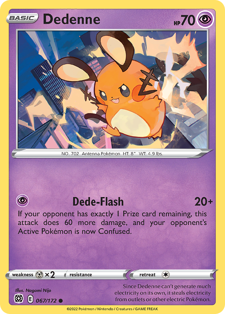 Dedenne - 067/172 - Reverse Holofoil