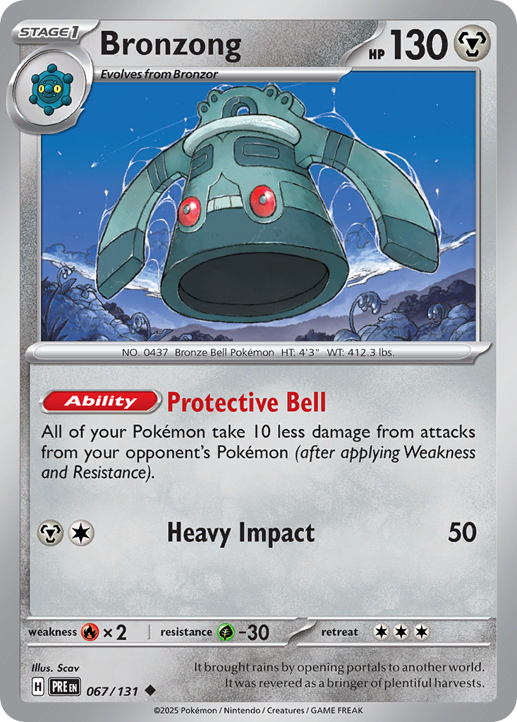 Bronzong - 067/131 - Reverse Holofoil