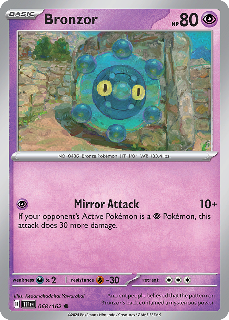 Bronzor  - 068/162 - Reverse Holofoil