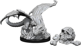 Dungeons & Dragons: Nolzur's Marvelous Unpainted Miniatures - W10 Black Dragon Wyrmling