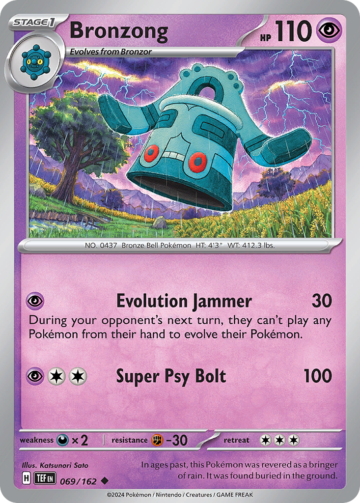 Bronzong - 069/162 - Reverse Holofoil