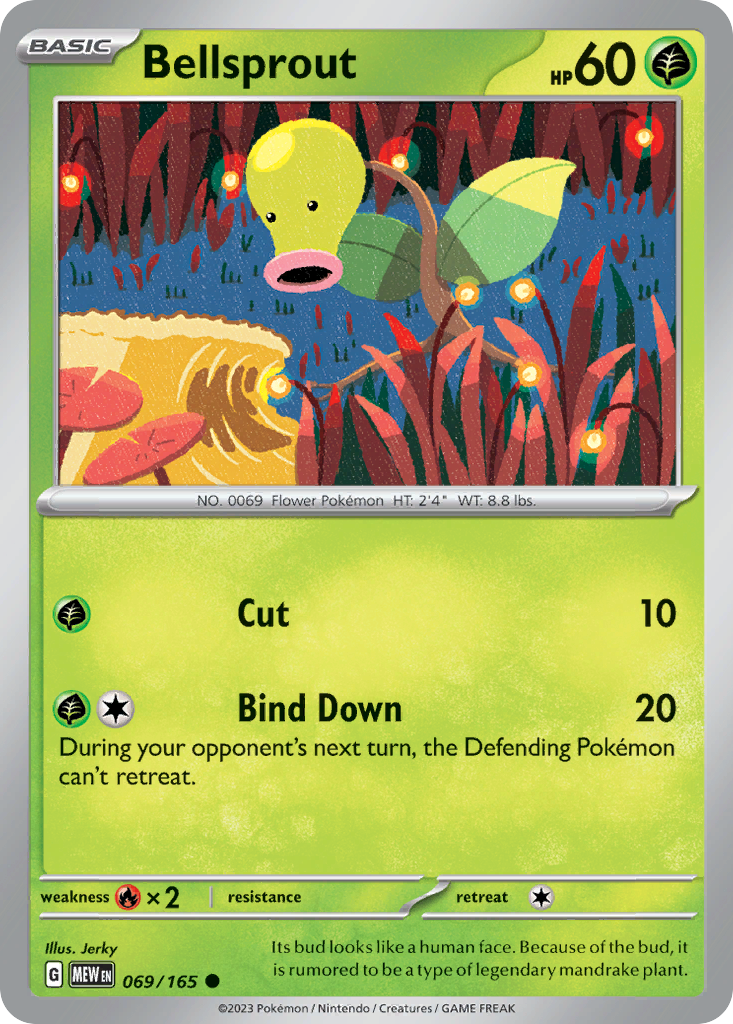 Bellsprout - 069/165 - Reverse Holofoil