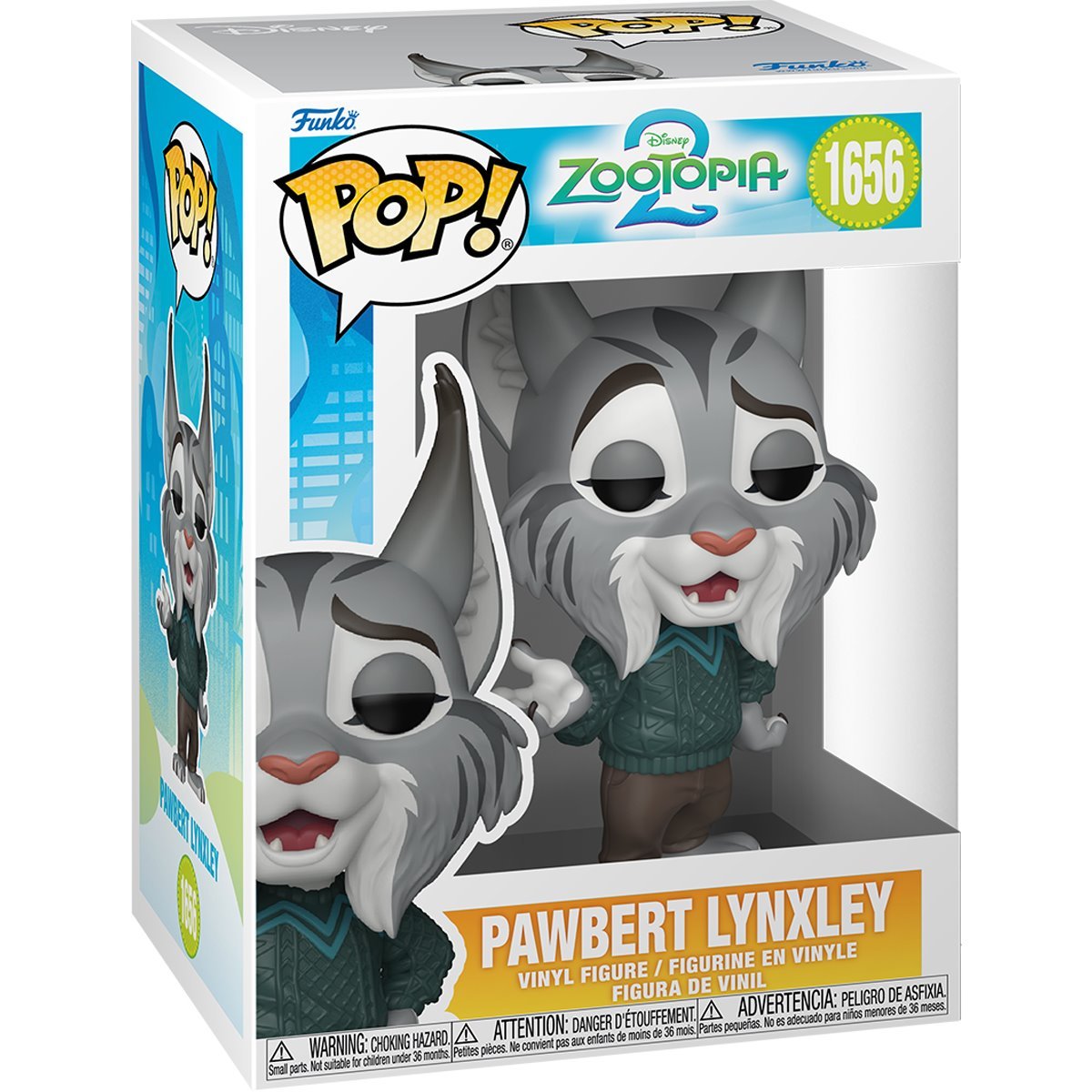 Pop Disney Zootopia 2 Pawbert Lynxley Figure