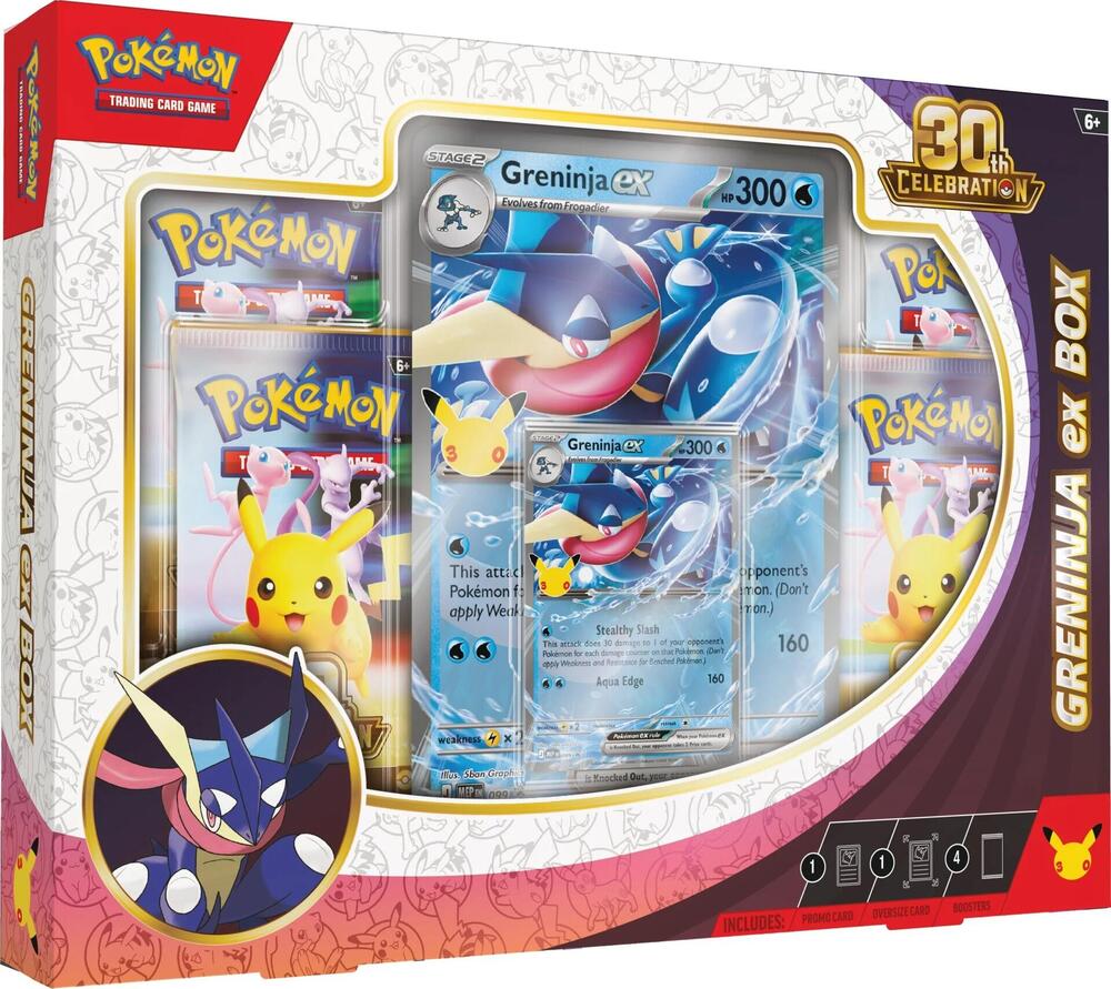 Pokémon TCG: 30th Celebration Sylveon ex Box and Greninja ex Box