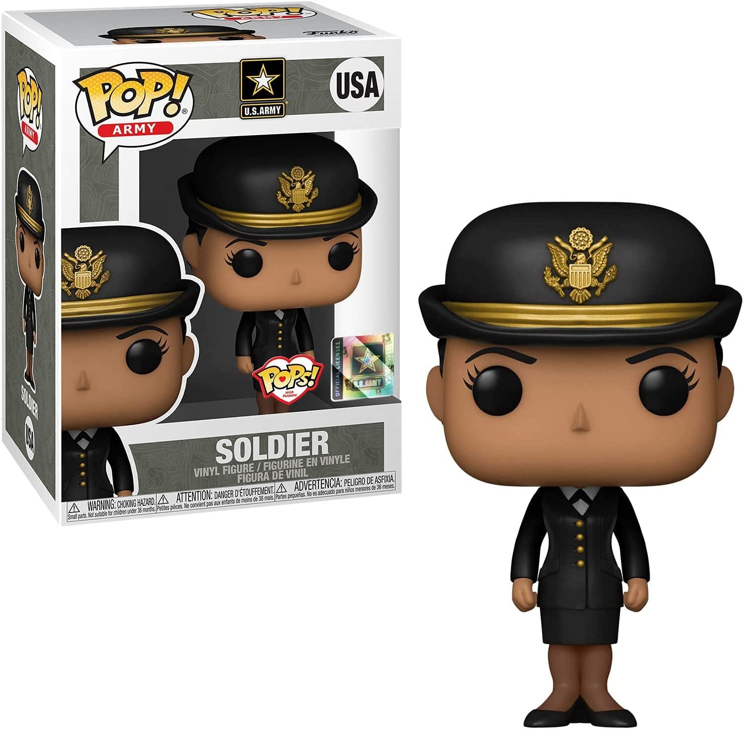 Funko POP! MILITARY: ARMY - Female Soldier H #USA
