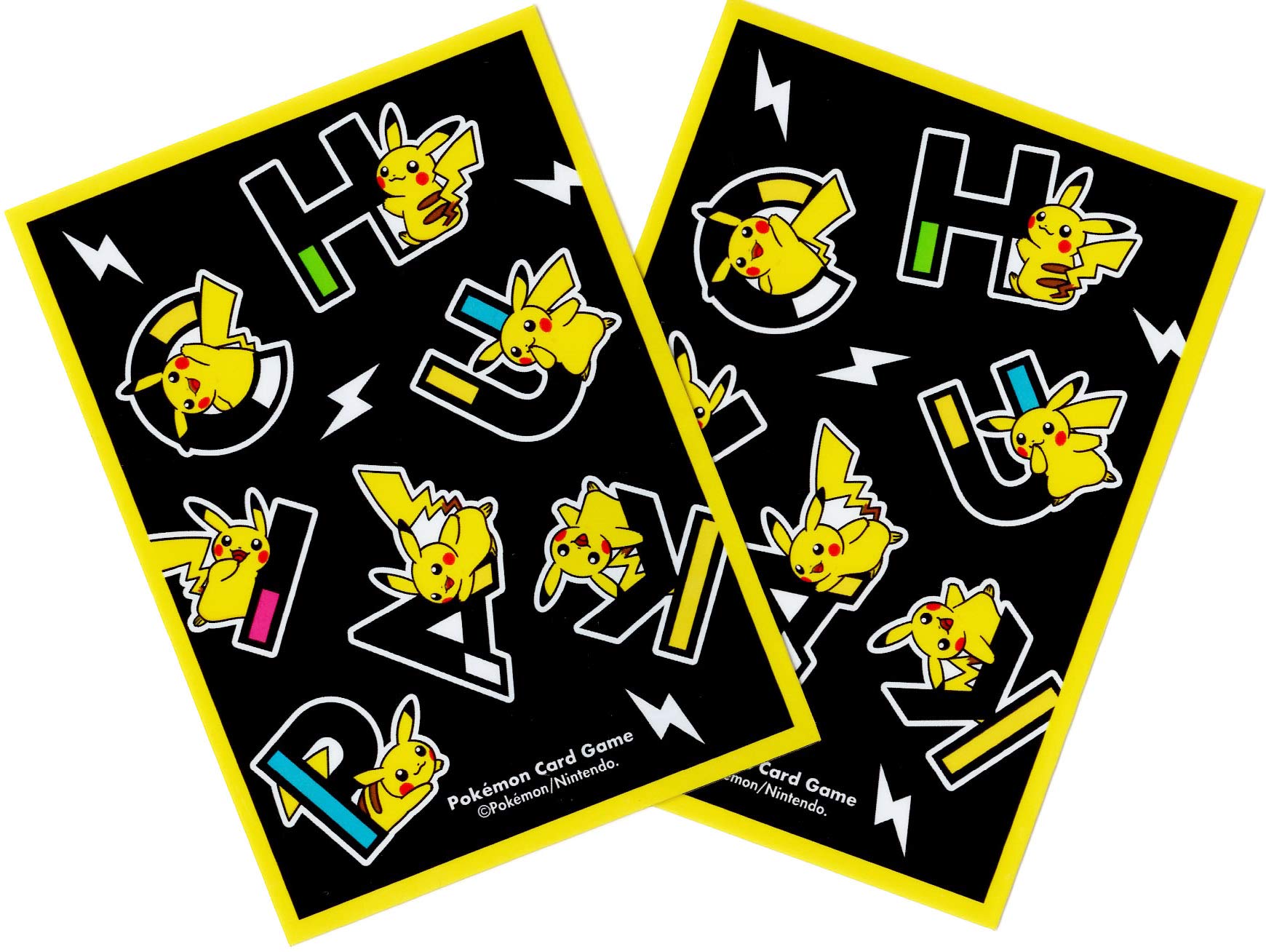 Japanese Pokemon Center - Sleeves - Pikachu Letters