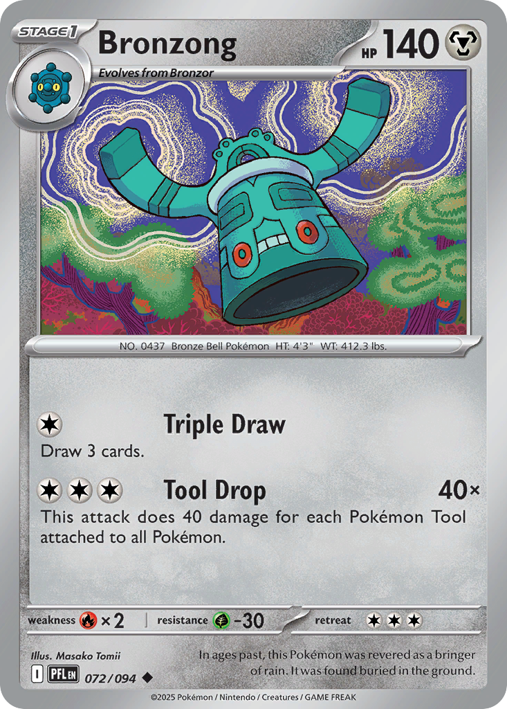 Bronzong - 072/094 - Reverse Holofoil