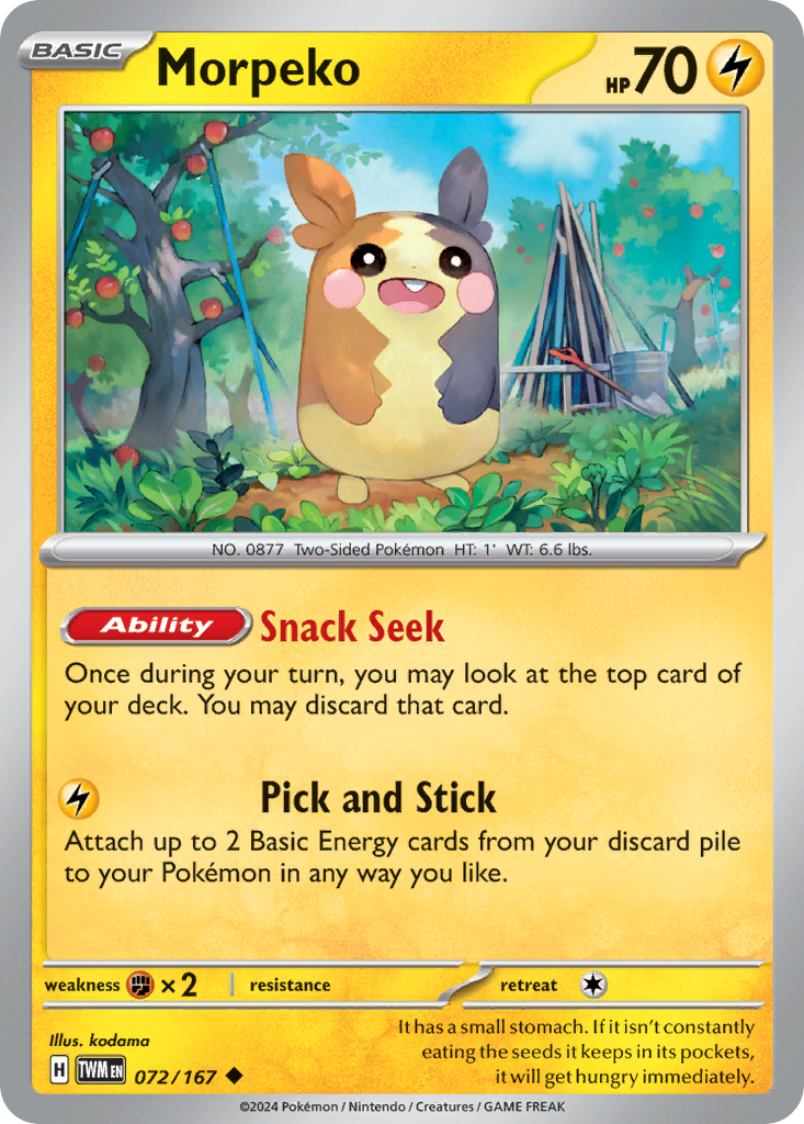 Morpeko - 072/167 - Reverse Holofoil