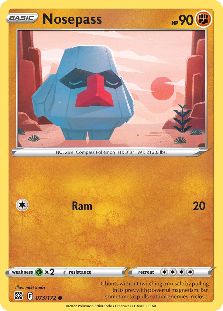 Nosepass - 073/172 - Reverse Holofoil