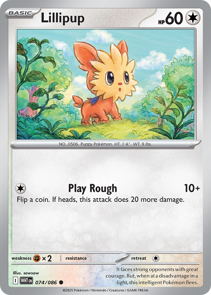 Lillipup - 074/086 - Reverse Holofoil