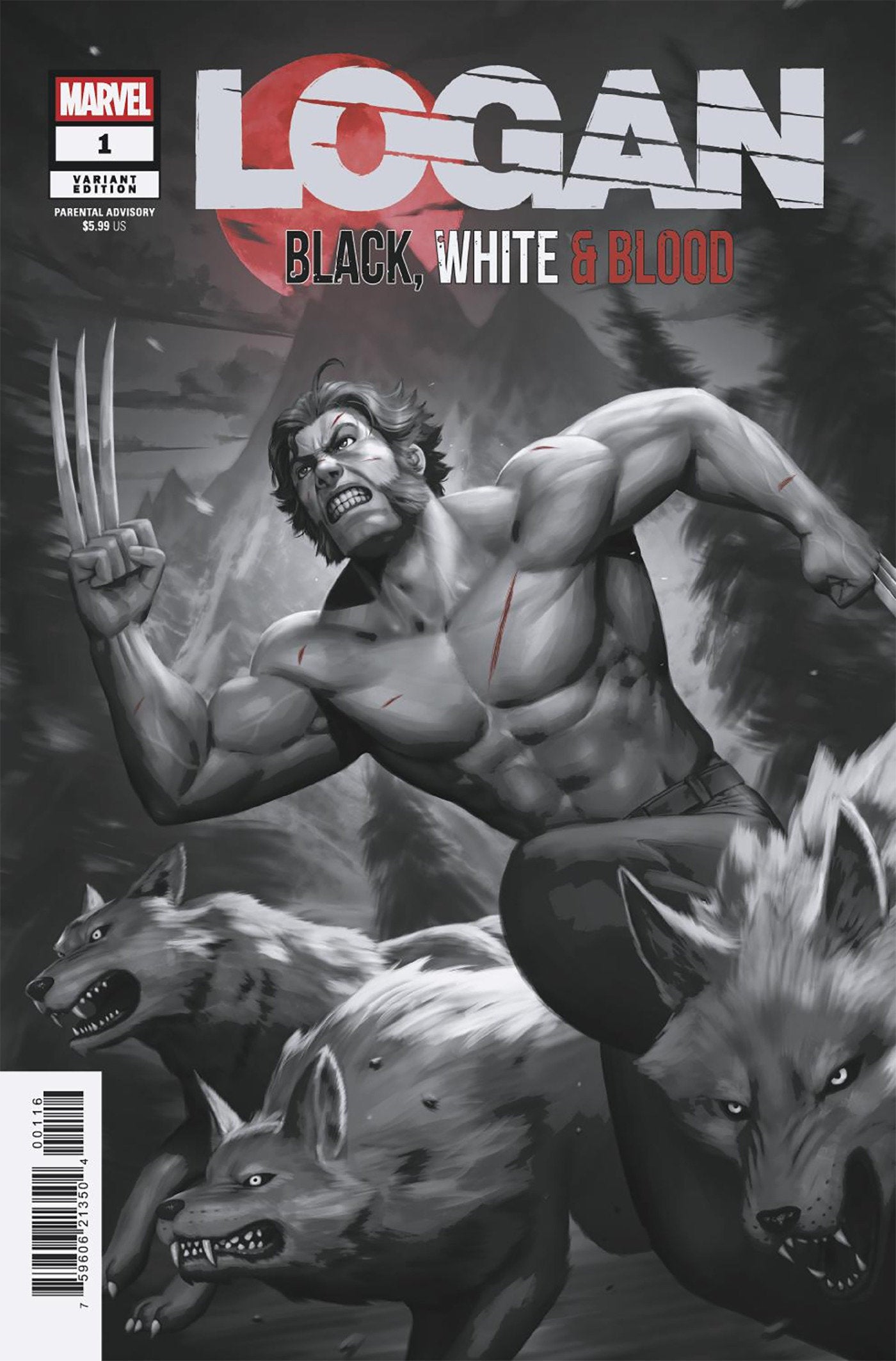 Logan: Black, White & Blood #1 Woo Chul Lee Variant