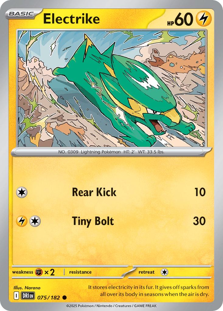 Electrike  - 075/182 - Reverse Holofoil