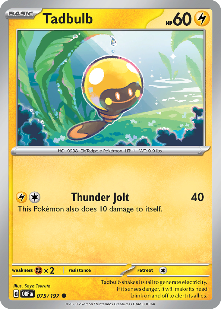 Tadbulb 075/197 - 075/197 - Reverse Holofoil