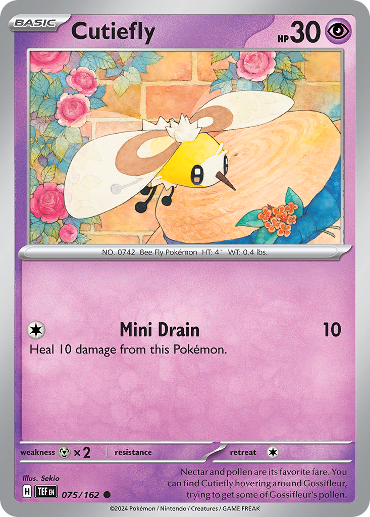 Cutiefly  - 075/162 - Reverse Holofoil