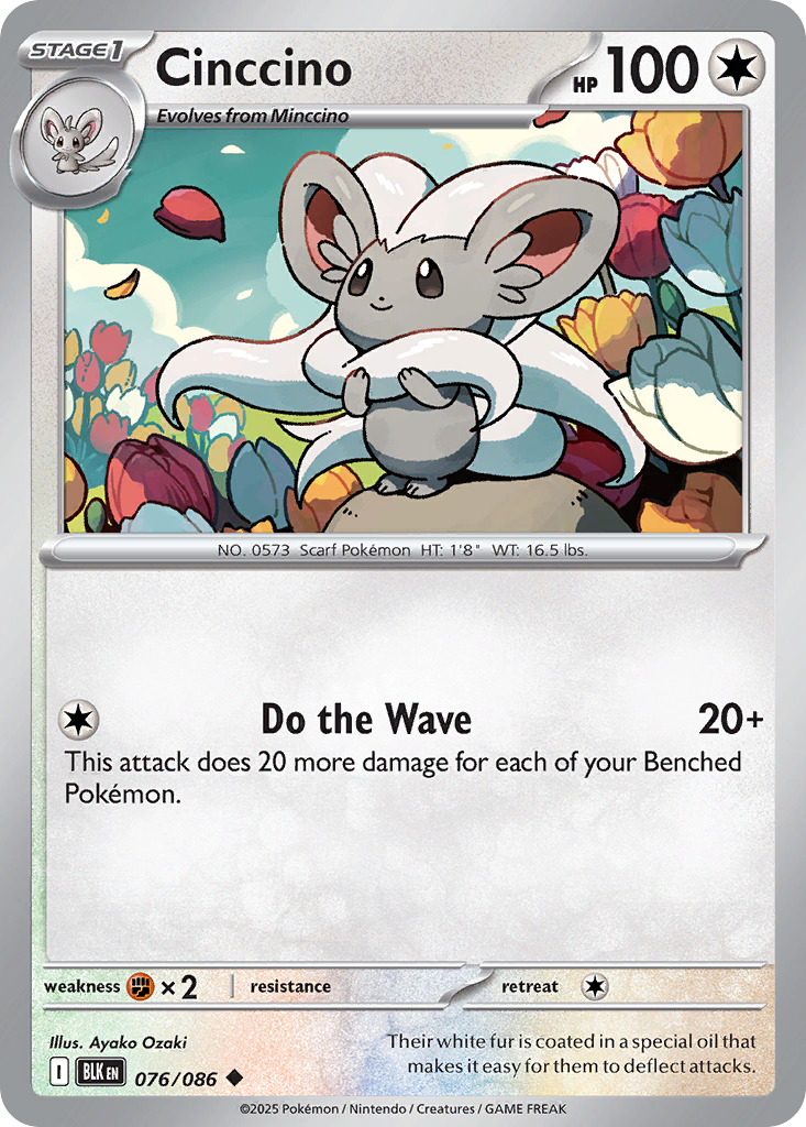 Cinccino - 076/086 - Reverse Holofoil