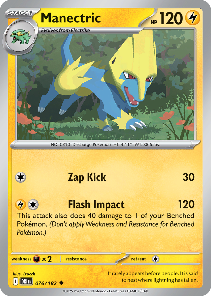 Manectric - 076/182 - Reverse Holofoil